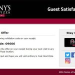 Anthony’s Coal Fired Pizza Survey At www.tellacfp.smg.com