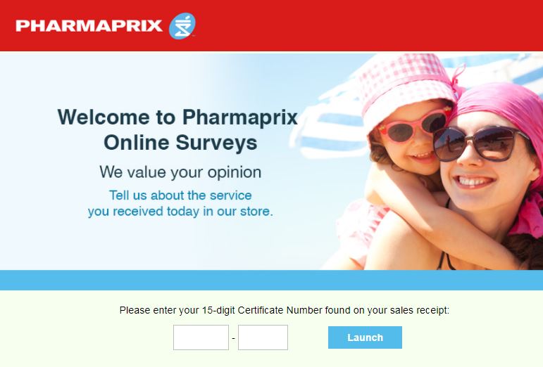 Pharmaprix Pharmacy Guest Experience Survey