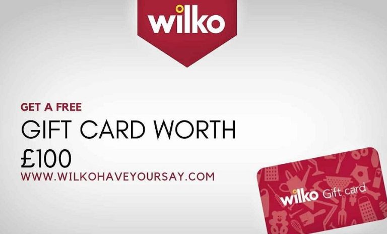 Wilko Survey -Wilko your winning thoughts  Win £100 Gift Card