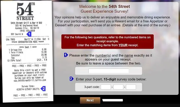 54Th Street Guest Survey