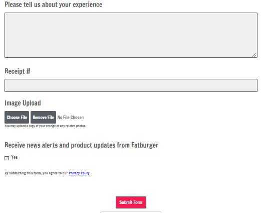 Fatburger Survey at Fatburger.com/feedback