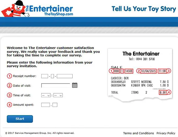 The Entertainer Guest Opinion Survey