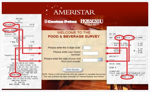Ameristar feedback Survey