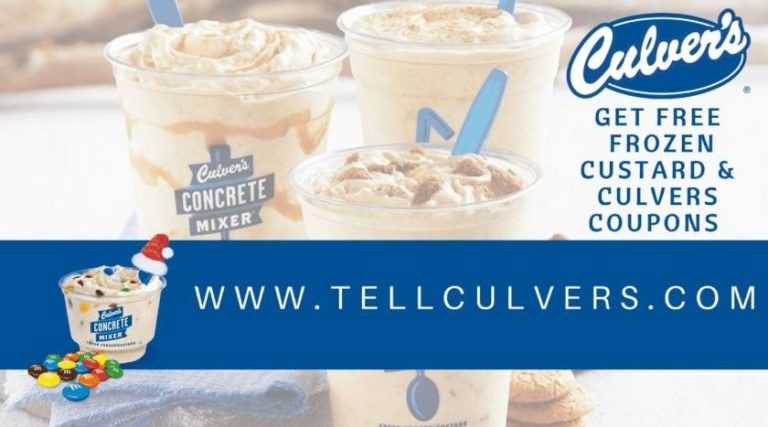 Tellculvers.com ❤️ Official Culvers Survey for Free Single Dish!