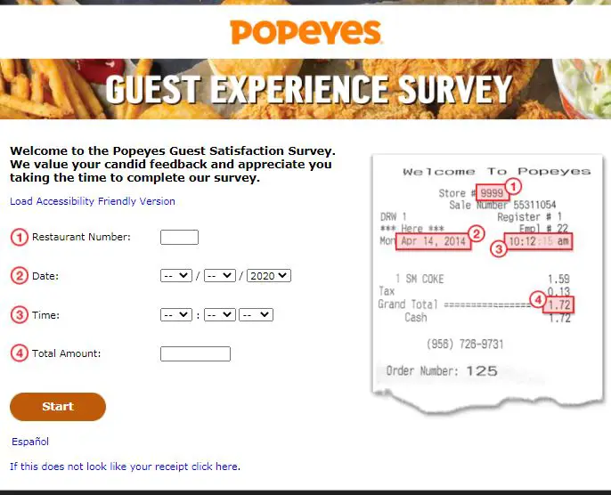 Popeyes Guest Satisfaction Survey