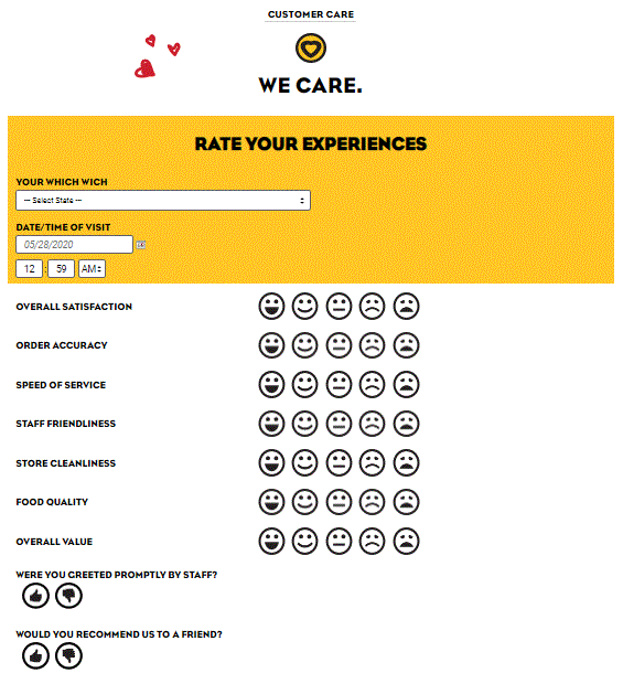 Whichwich.com/survey