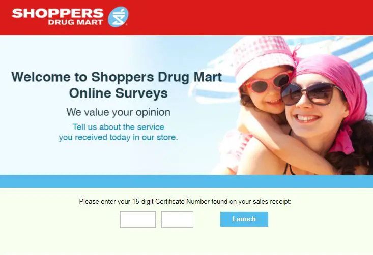 Shoppers Drug Mart Customer Opinion Survey