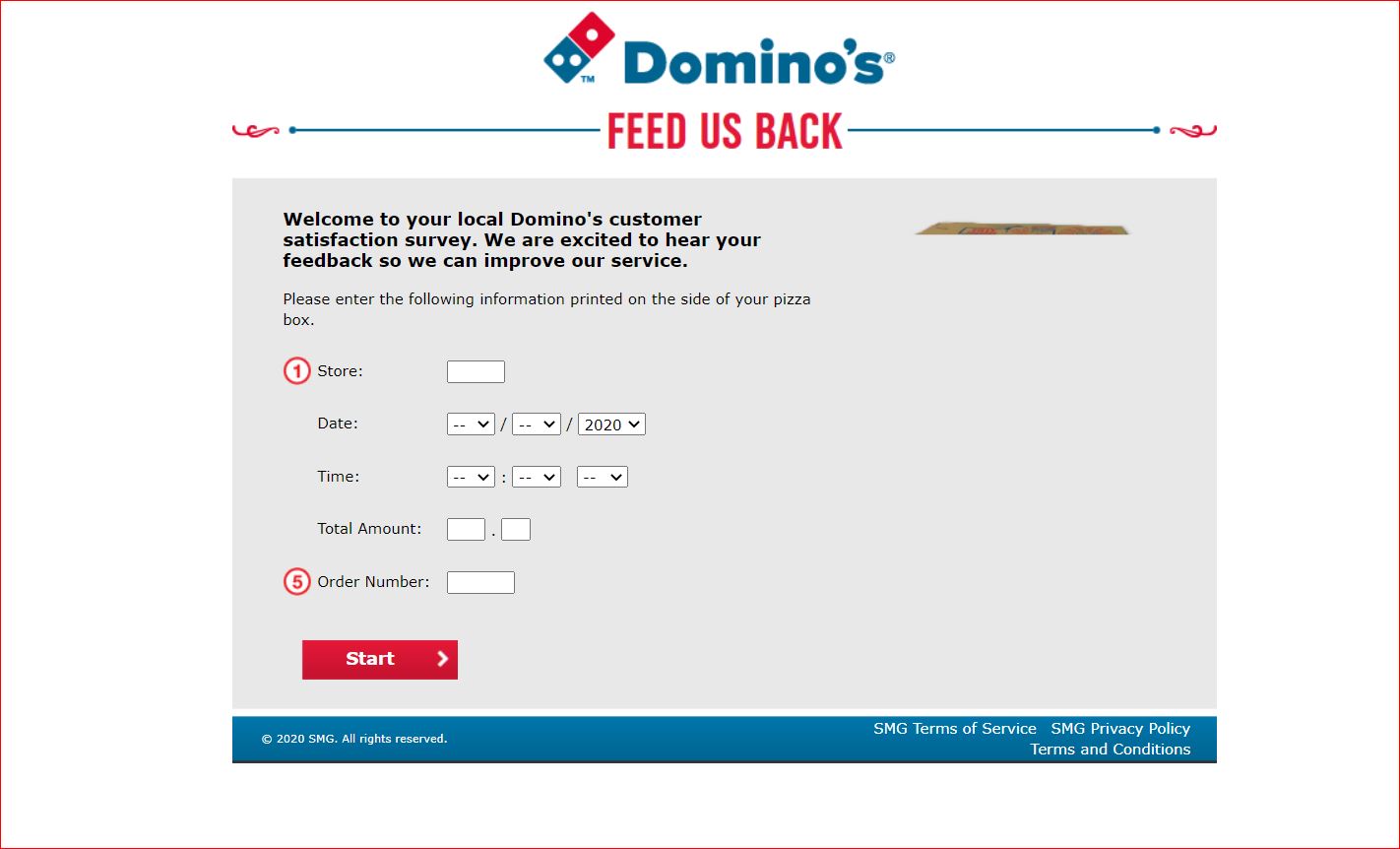 Dominos Guest Experience Survey