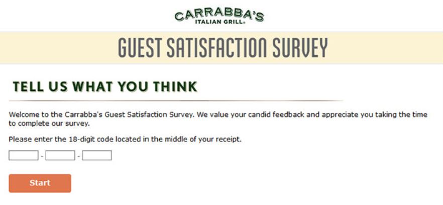 Carrabba's Survey