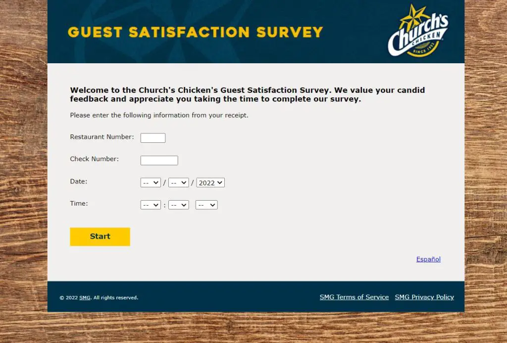 Church Chicken Survey