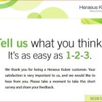 Heraeus Feedback Survey – Heraeusfeedback.com