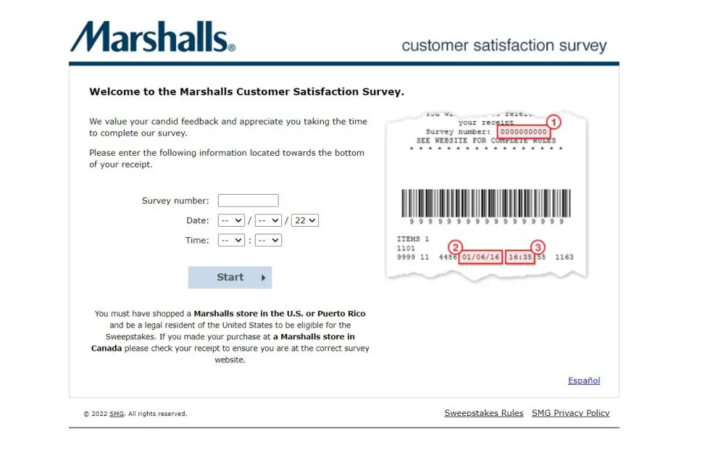 Marshalls Feedback Survey