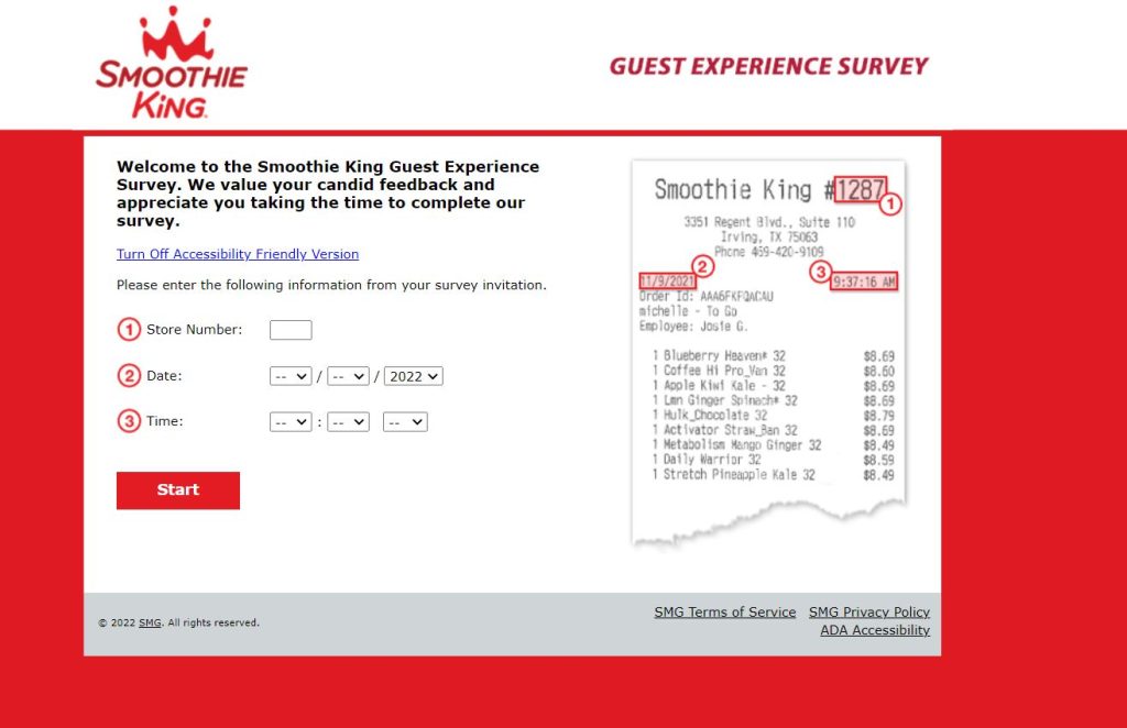 Smoothie King Survey