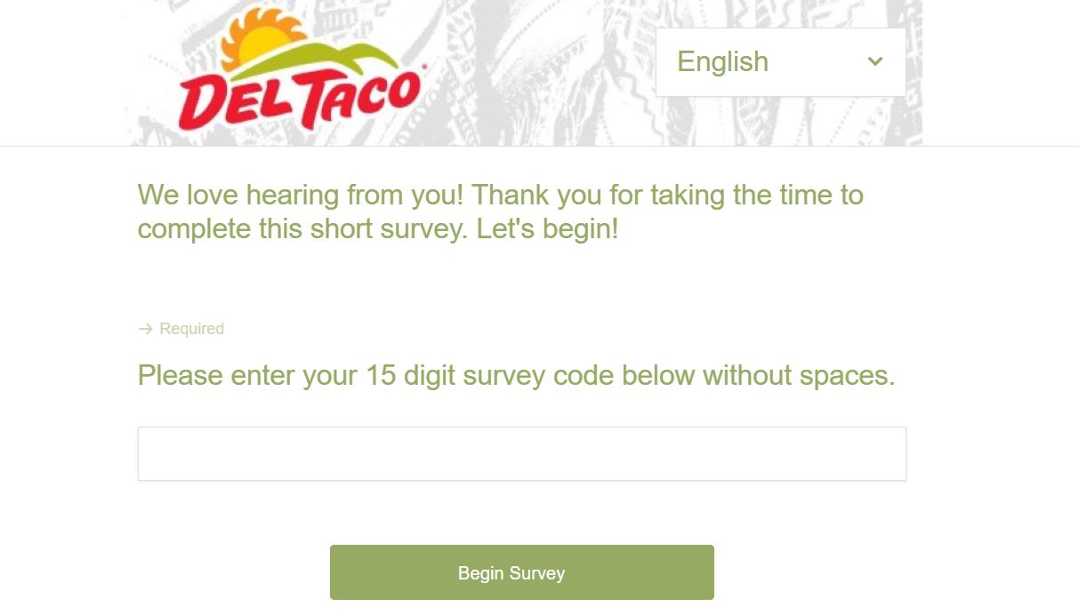 Del Taco Survey
