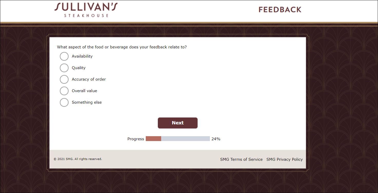 sullivans feedback survey