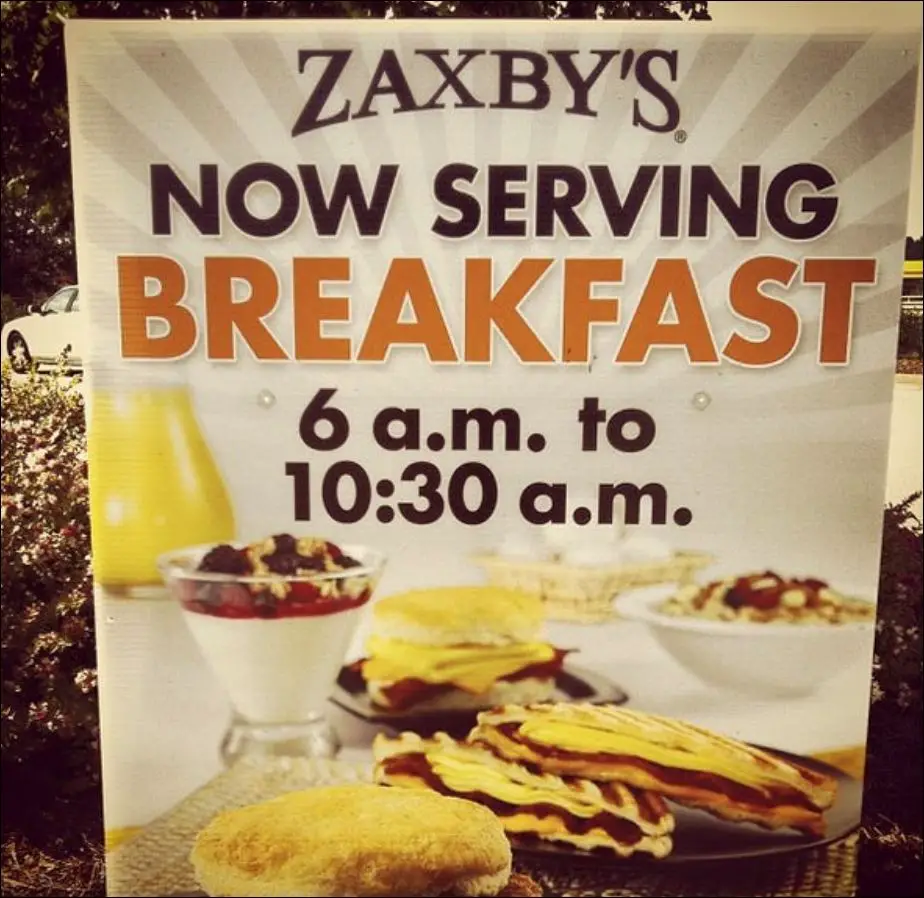 Zaxby’s Breakfast Hours