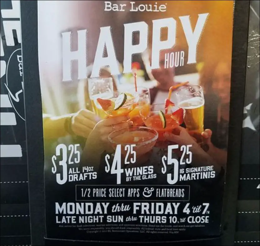 Bar Louie Happy Hour