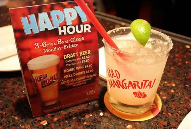 Red Robin Happy Hour Times & Menu 2024