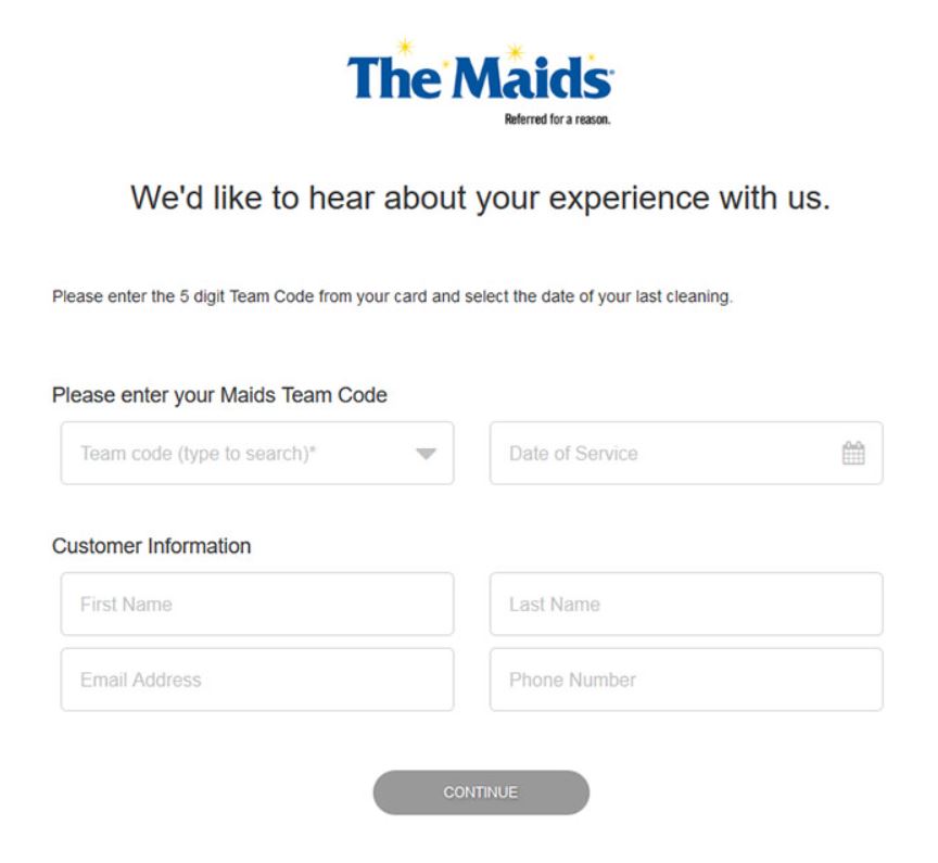 Maids Feedback Survey