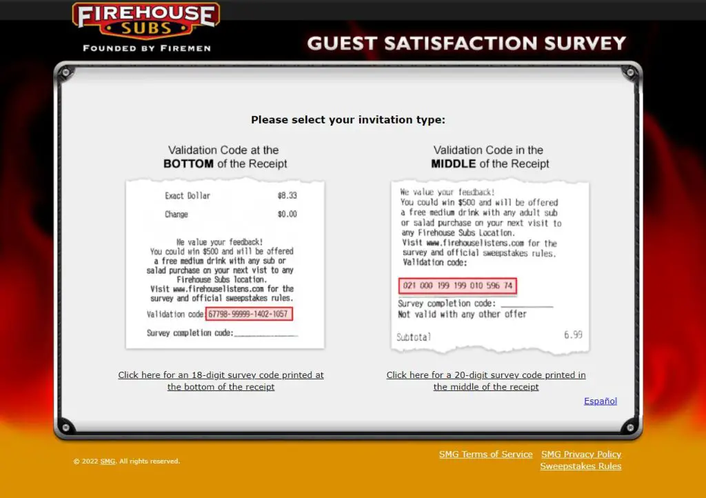 Firehouse Subs Survey
