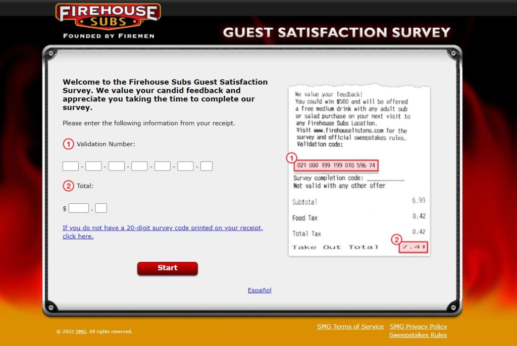 Firehouse Subs Survey Sweepstakes