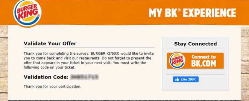 Burger King Coupon Code