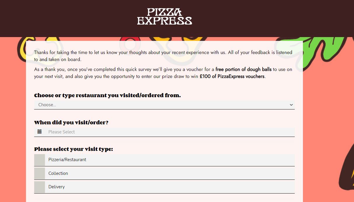 PizzaExpress Survey