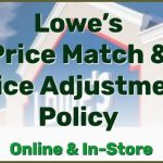 Lowe's Price Match Policy
