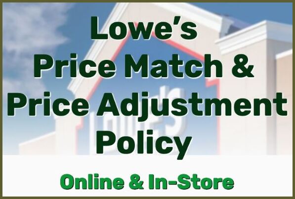 Lowe's Price Match Policy