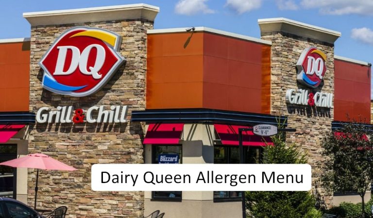 Dairy Queen Allergen Menu – Free Menu 2024