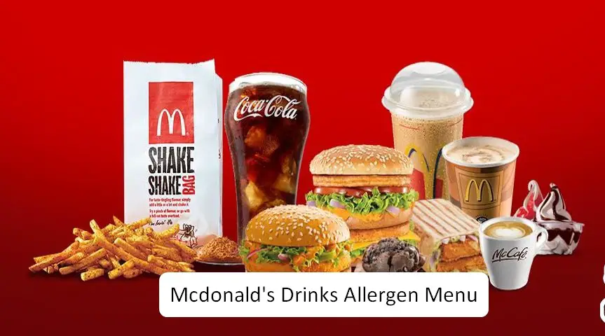 Mcdonald's Drinks Allergen Menu