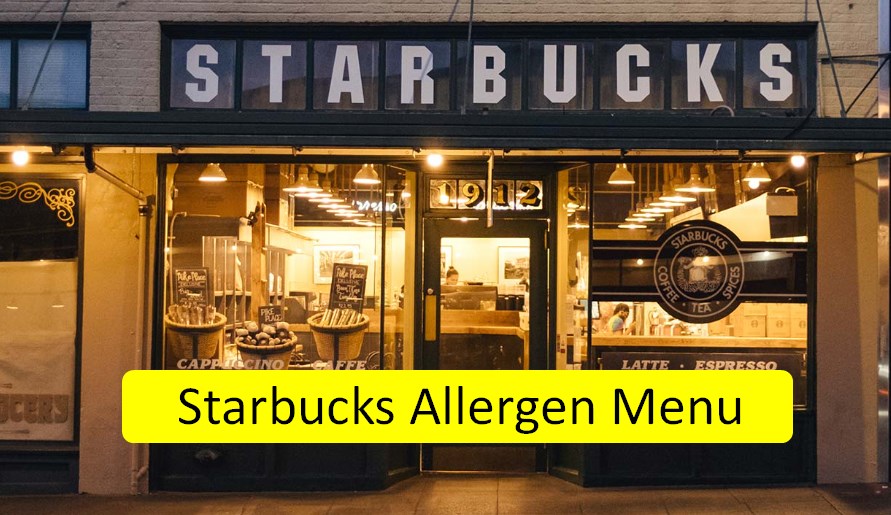 Starbucks Allergen Menu
