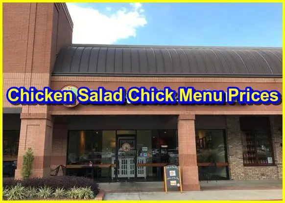 Chicken Salad Chick Menu Prices