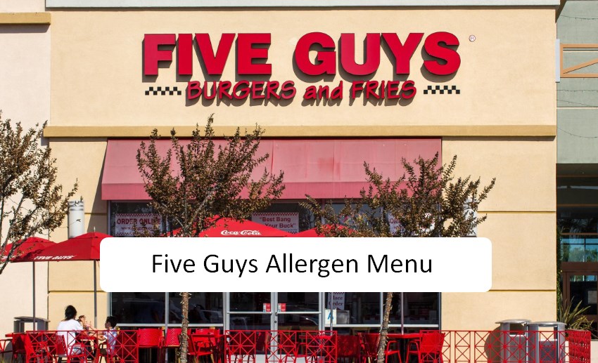 Five Guys Allergen Menu