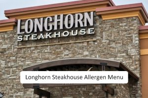 Longhorn Steakhouse Allergen Menu