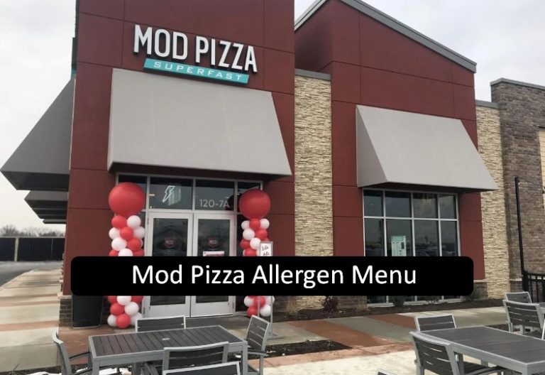Mod Pizza Allergen Menu – Free Menu 2024