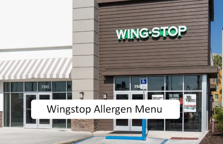 Wingstop Allergen Menu – Updated 2024