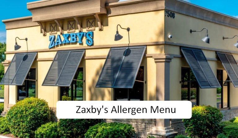 Zaxby’s Allergen Menu- Free Menu Items and Allergen Notes
