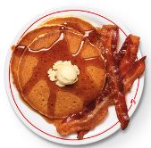 3 Pancakes & Meat Breakfast
