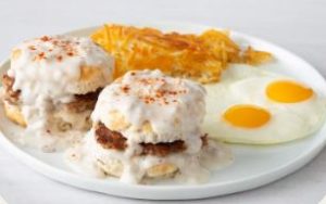 BISCUITS & GRAVY WITH EGGS