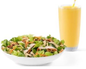 SMOOTHIE AND A SALAD