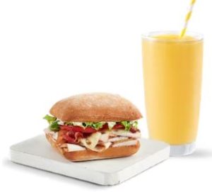 SMOOTHIE AND A SANDWICH