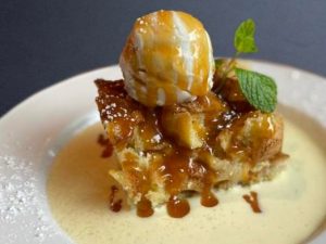 BREAD PUDDING WITH CRÈME ANGLAISE