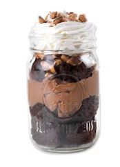 Chocolate Brownie Pudding Jar Dessert