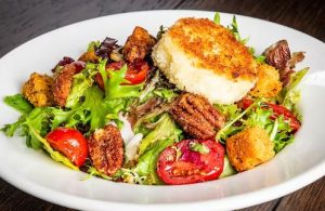 Warm Goat Cheese & Spiced Pecan Salad