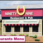99 Restaurant Menu – Updated