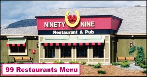 99 Restaurants Menu