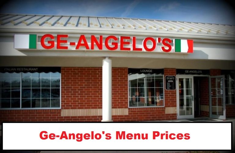 Ge-Angelo’s Menu Prices