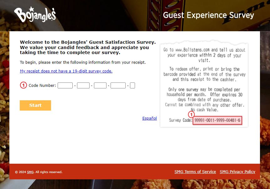 Bojangles' Guest Experience Survey