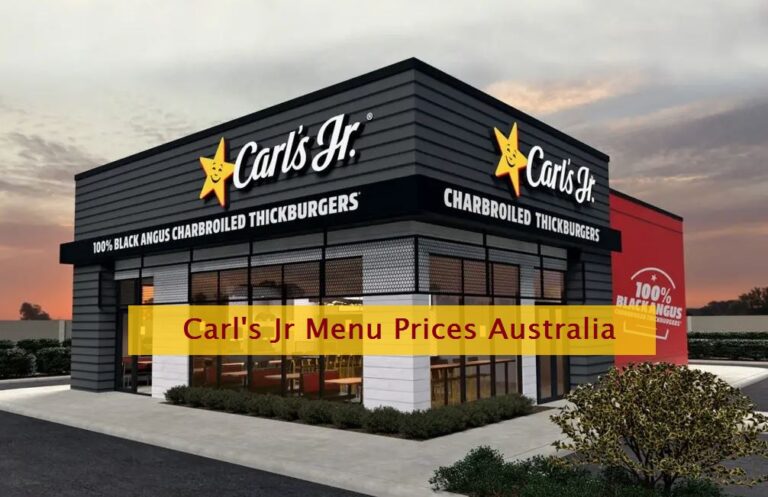 Carl’s Jr Menu Prices Australia